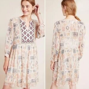 Velvet by Graham & Spencer Upscale Refined Peasant Dress S